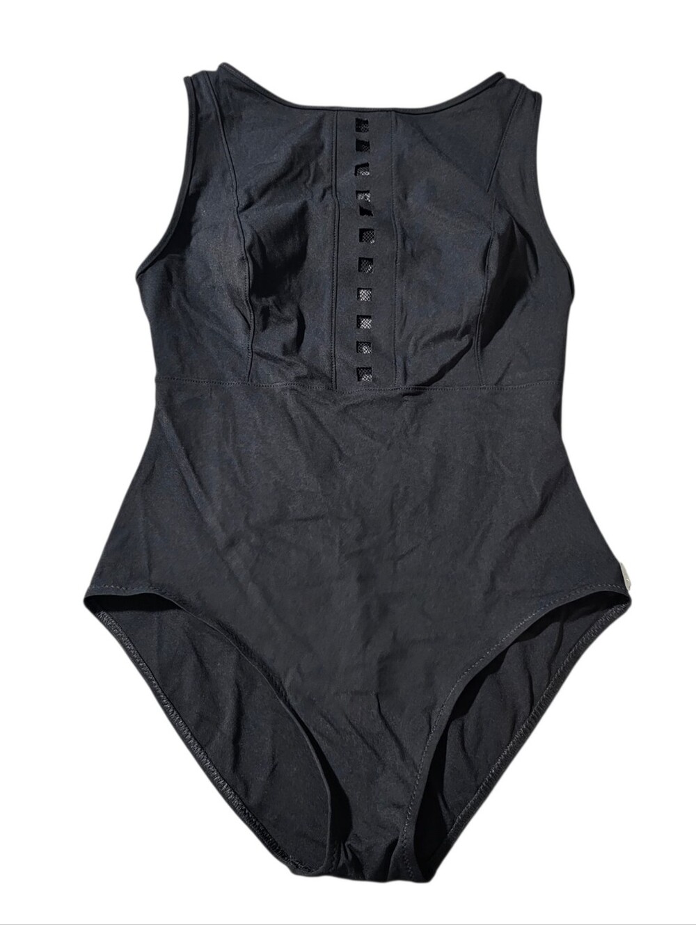 SHAN Mosaic Cutout High-Neck One-Piece Swimsuit – Women’s Size 12 | Black - Picture 3 of 9